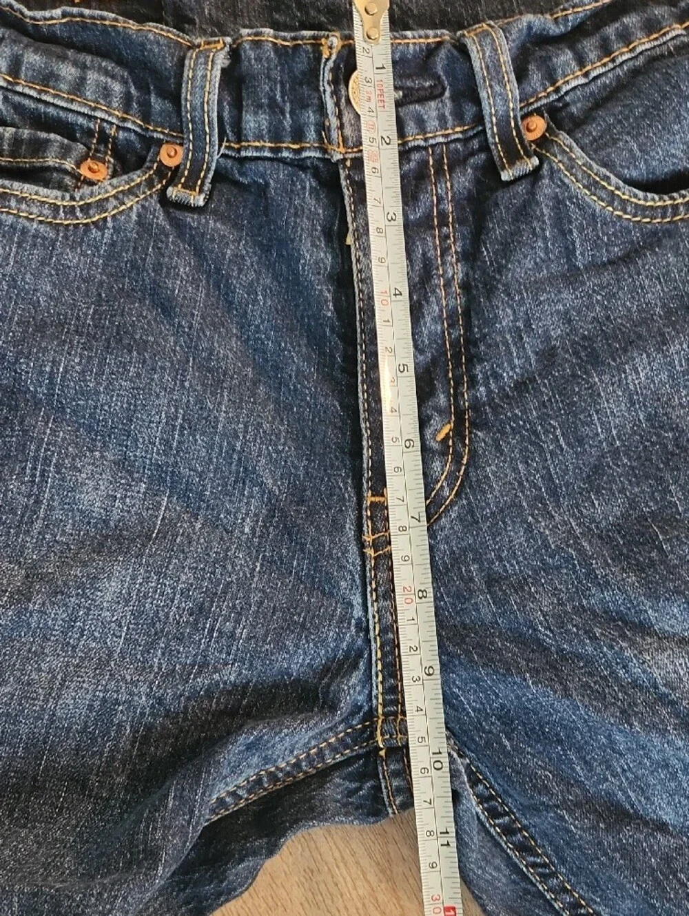 Levi's 541 Slim Straight Jeans in Dark Blue Denim